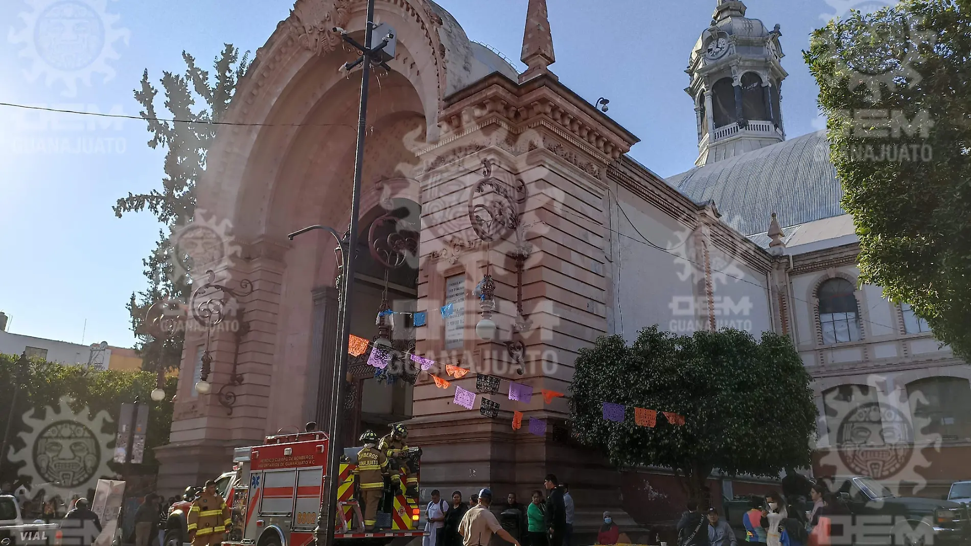 Registran incendio en el Mercado Hidalgo en Guanajuato Capital  (1)